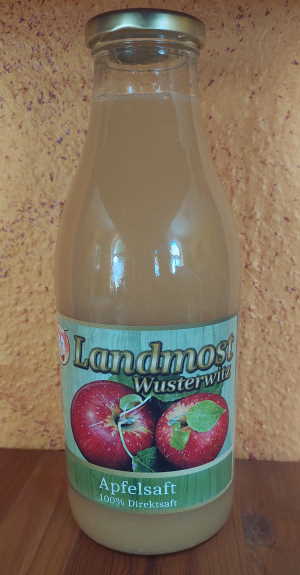 Apfelsaft 1 Liter Glasflasche
