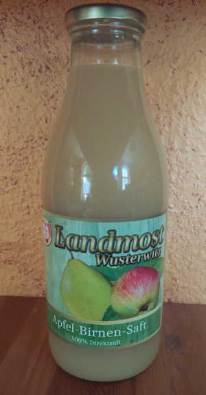 Apfelsaft 1 Liter Glasflasche